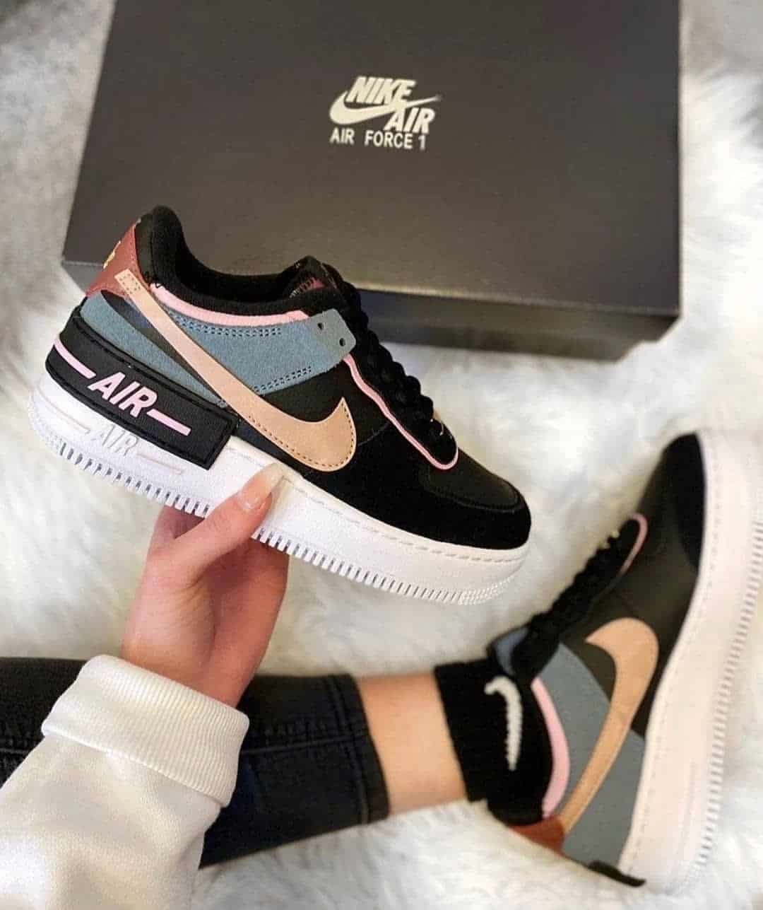 air force one shadow black metallic