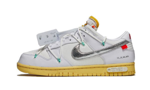 nike dunk low off white lot graal spotter